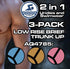 Anthony Quintana Men’s Boxer Briefs 3 Pack – Soft Microfiber Underwear AQ4785 | Calzoncillos Tipo Boxer para Hombre 3 Pack – Ropa Interior Suave de Microfibra AQ4785